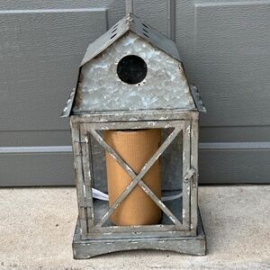 Farmhouse Bird House/Candle Holder